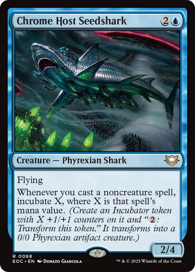 Chrome Host Seedshark [Edge of Eternities Commander] | Exor Games New Glasgow