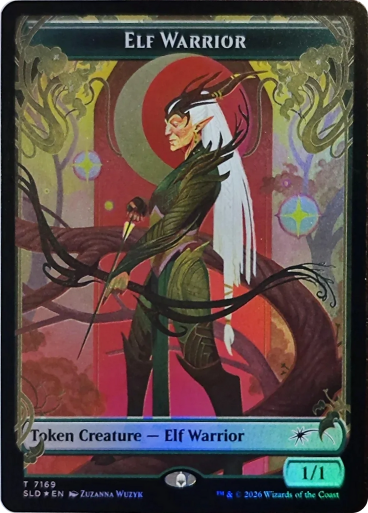 Elf Warrior Token (7169) [Secret Lair Drop Series] | Exor Games New Glasgow