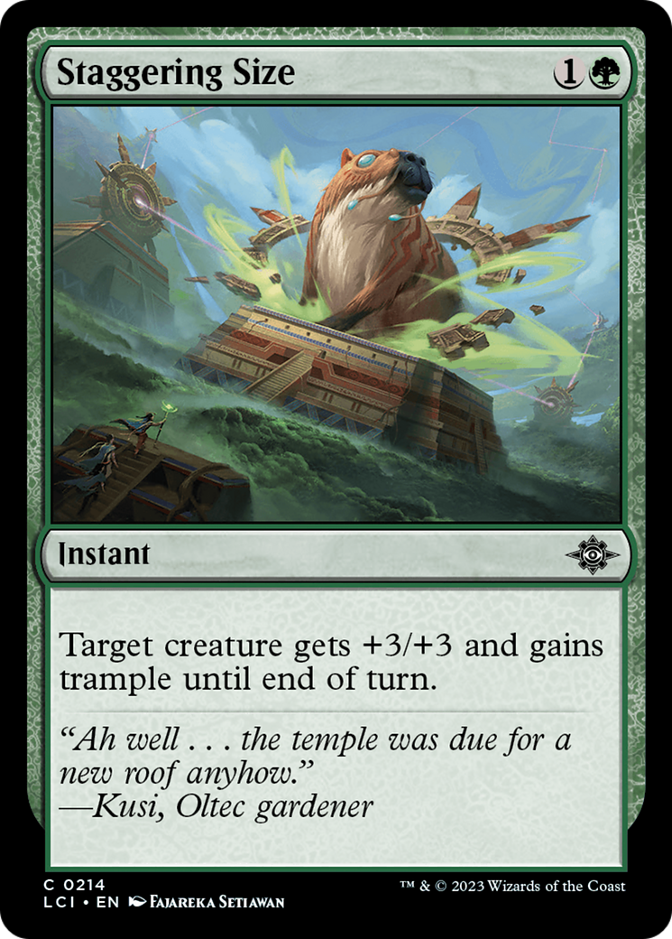 Staggering Size [The Lost Caverns of Ixalan] | Exor Games New Glasgow