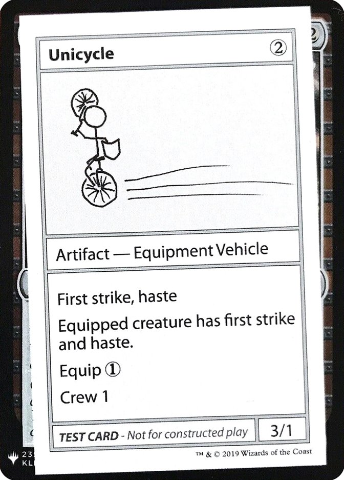 Unicycle [Mystery Booster Playtest Cards] | Exor Games New Glasgow