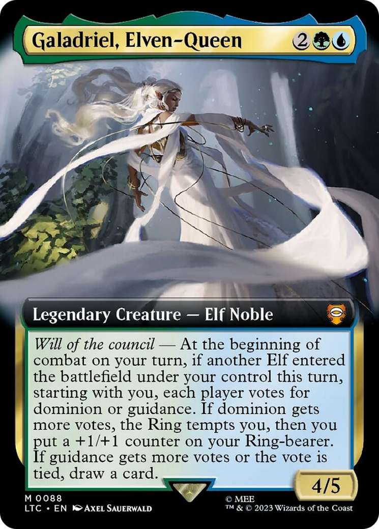 Galadriel, Elven-Queen (Extended Art) [The Lord of the Rings: Tales of Middle-Earth Commander] | Exor Games New Glasgow