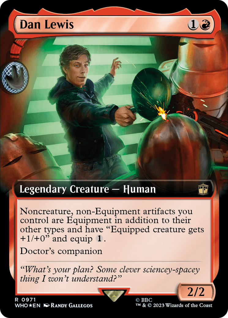 Dan Lewis (Extended Art) (Surge Foil) [Doctor Who] | Exor Games New Glasgow