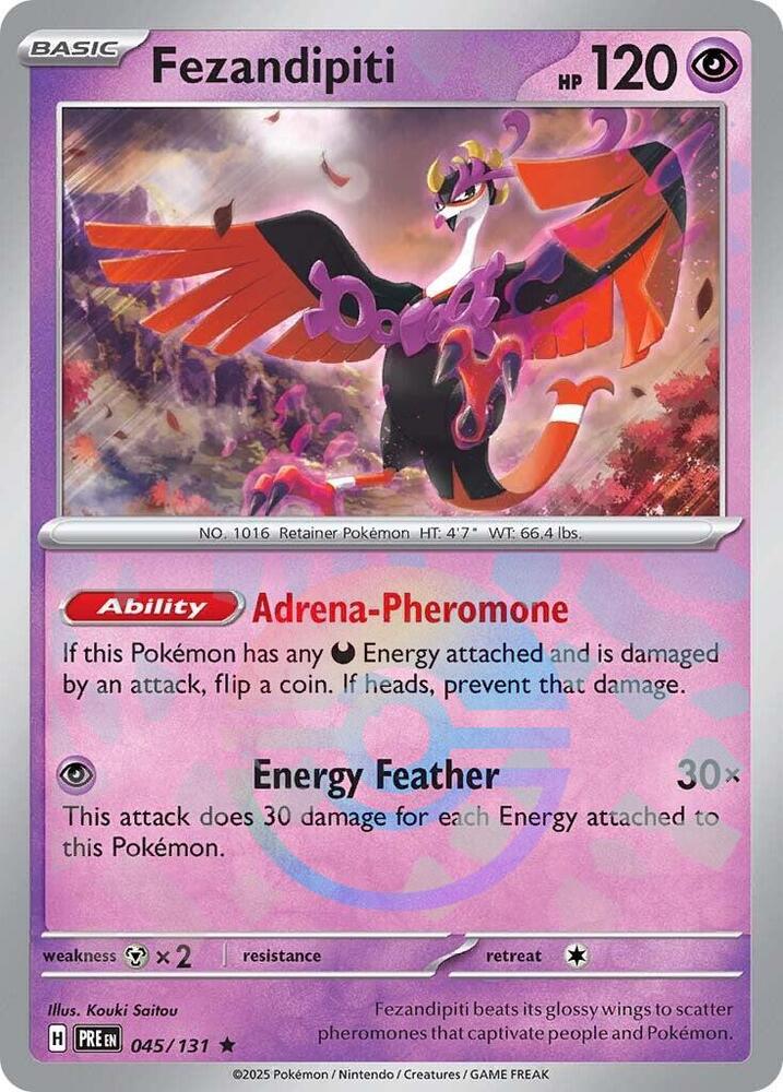 Fezandipiti (045/131) (Poke Ball Pattern) [Scarlet & Violet: Prismatic Evolutions] | Exor Games New Glasgow