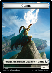 Elf Warrior // Cleric Double-Sided Token [Commander Masters Tokens] | Exor Games New Glasgow