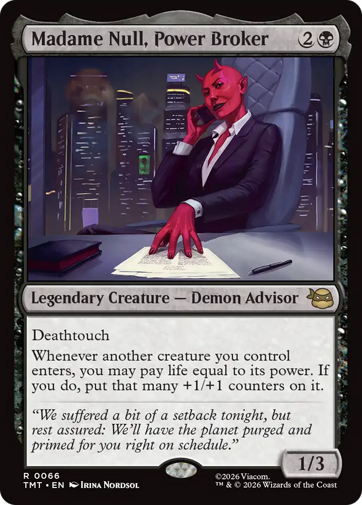 Madame Null, Power Broker [Teenage Mutant Ninja Turtles] | Exor Games New Glasgow