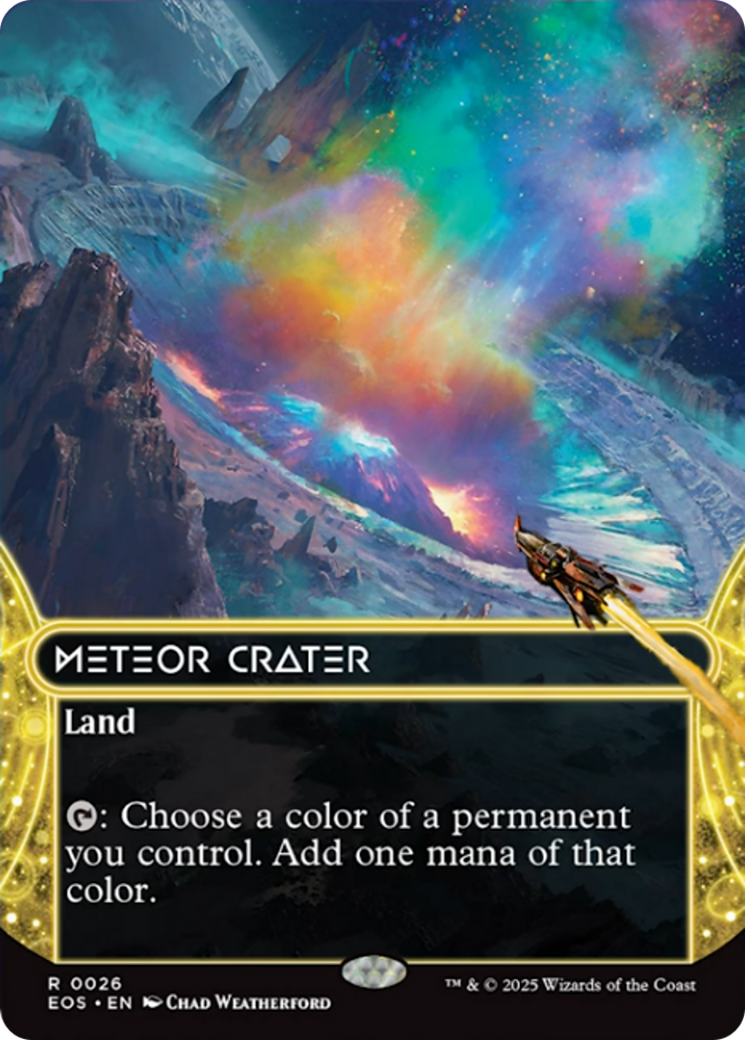 Meteor Crater (0026) (Borderless) [Edge of Eternities: Stellar Sights] | Exor Games New Glasgow