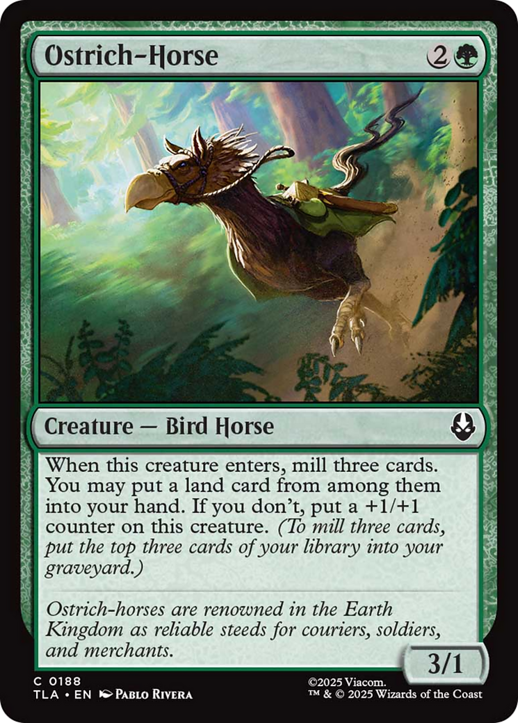 Ostrich-Horse [Avatar: The Last Airbender] | Exor Games New Glasgow