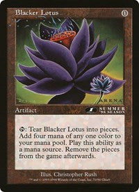 Blacker Lotus (Oversized) [Oversize Cards] | Exor Games New Glasgow