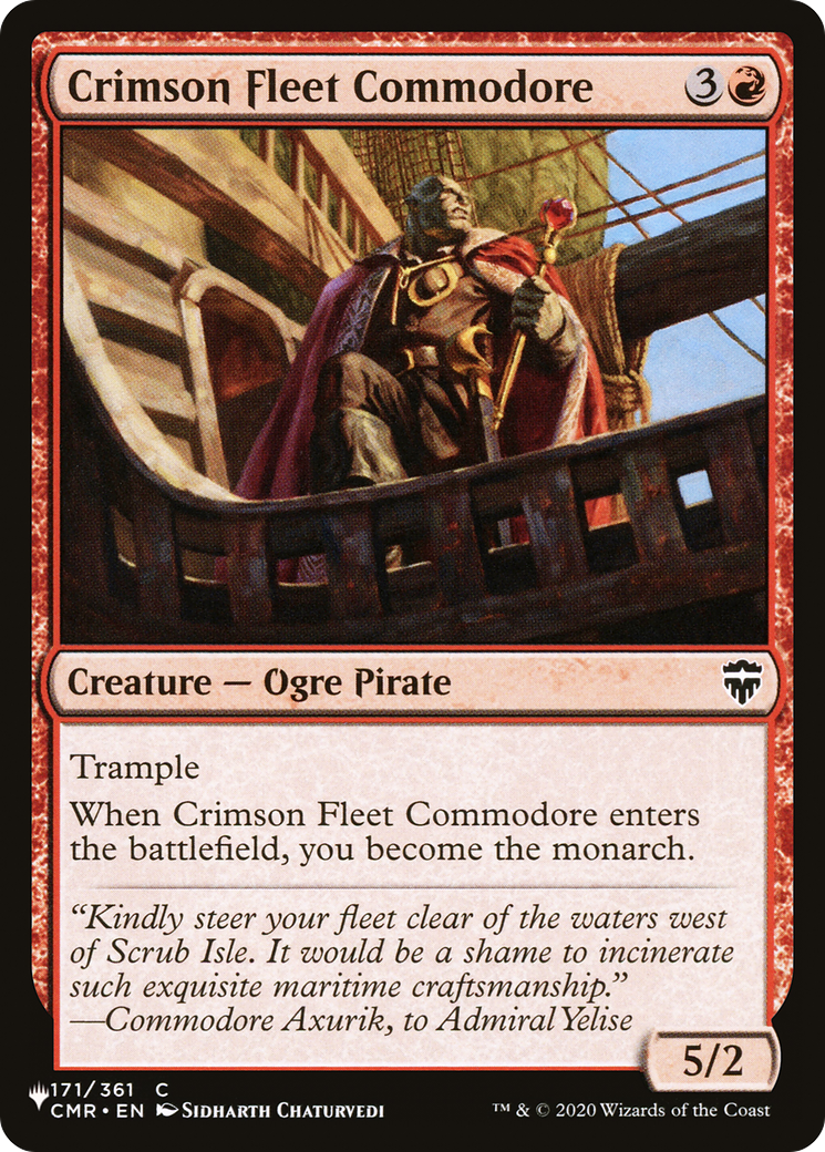 Crimson Fleet Commodore [The List Reprints] | Exor Games New Glasgow