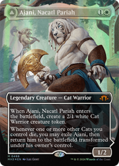 Ajani, Nacatl Pariah // Ajani, Nacatl Avenger (Borderless) (Textured Foil) [Modern Horizons 3] | Exor Games New Glasgow