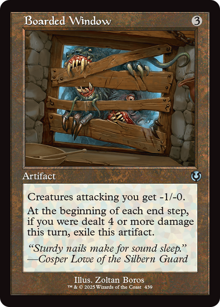 Boarded Window (Retro Frame) [Innistrad Remastered] | Exor Games New Glasgow