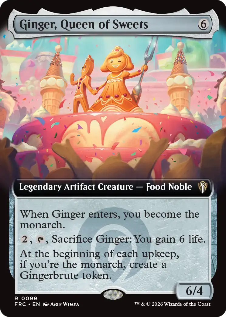 Ginger, Queen of Sweets (Extended Art) [Reality Fracture Commander] | Exor Games New Glasgow