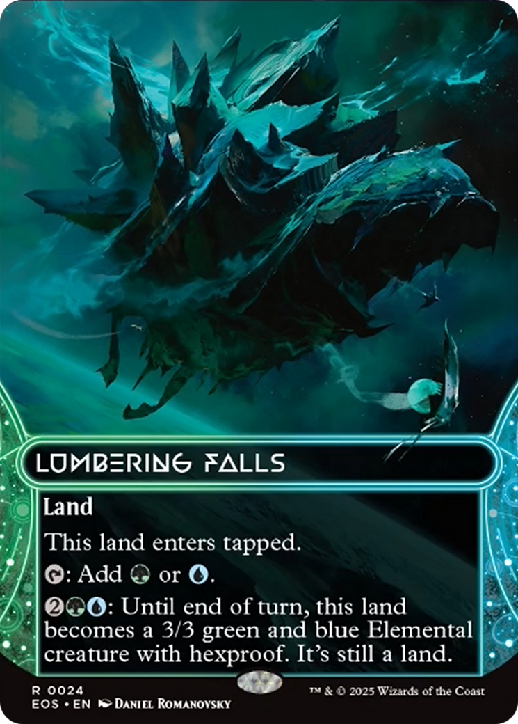 Lumbering Falls (0024) (Borderless) [Edge of Eternities: Stellar Sights] | Exor Games New Glasgow