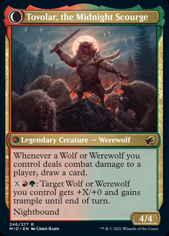 Tovolar, Dire Overlord // Tovolar, the Midnight Scourge [Innistrad: Midnight Hunt] | Exor Games New Glasgow