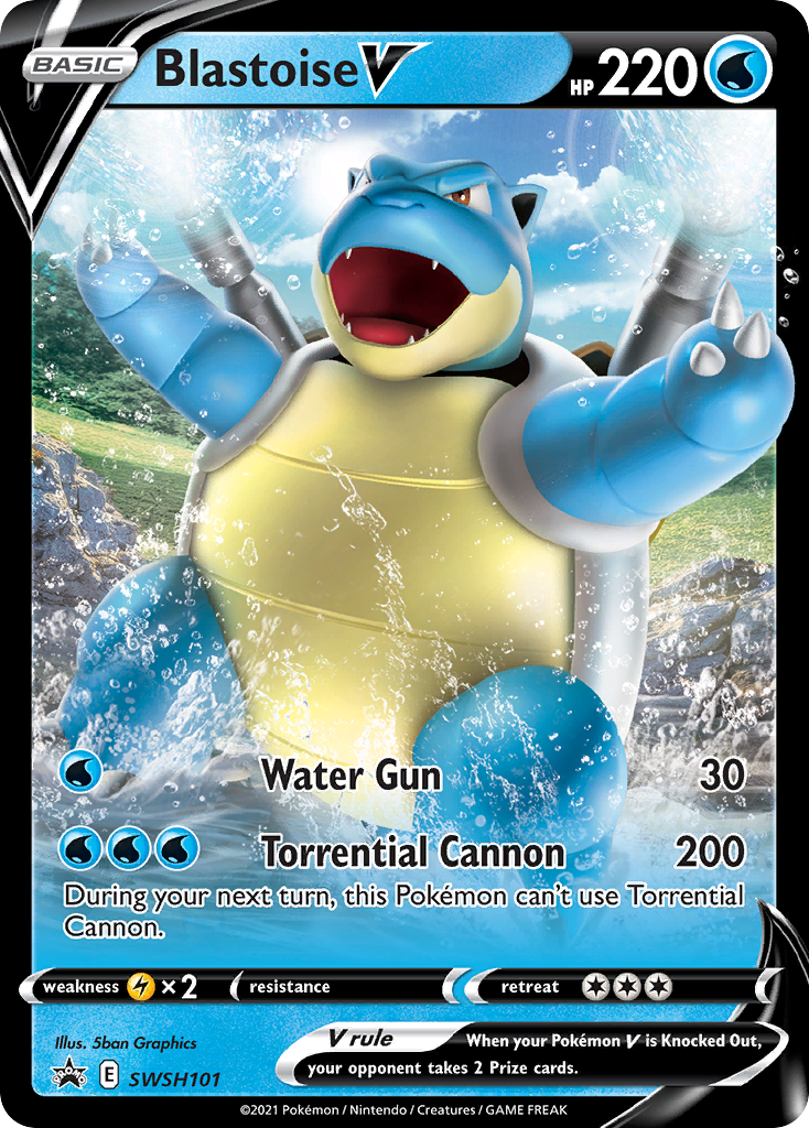 Blastoise V (SWSH101) [Sword & Shield: Black Star Promos] | Exor Games New Glasgow