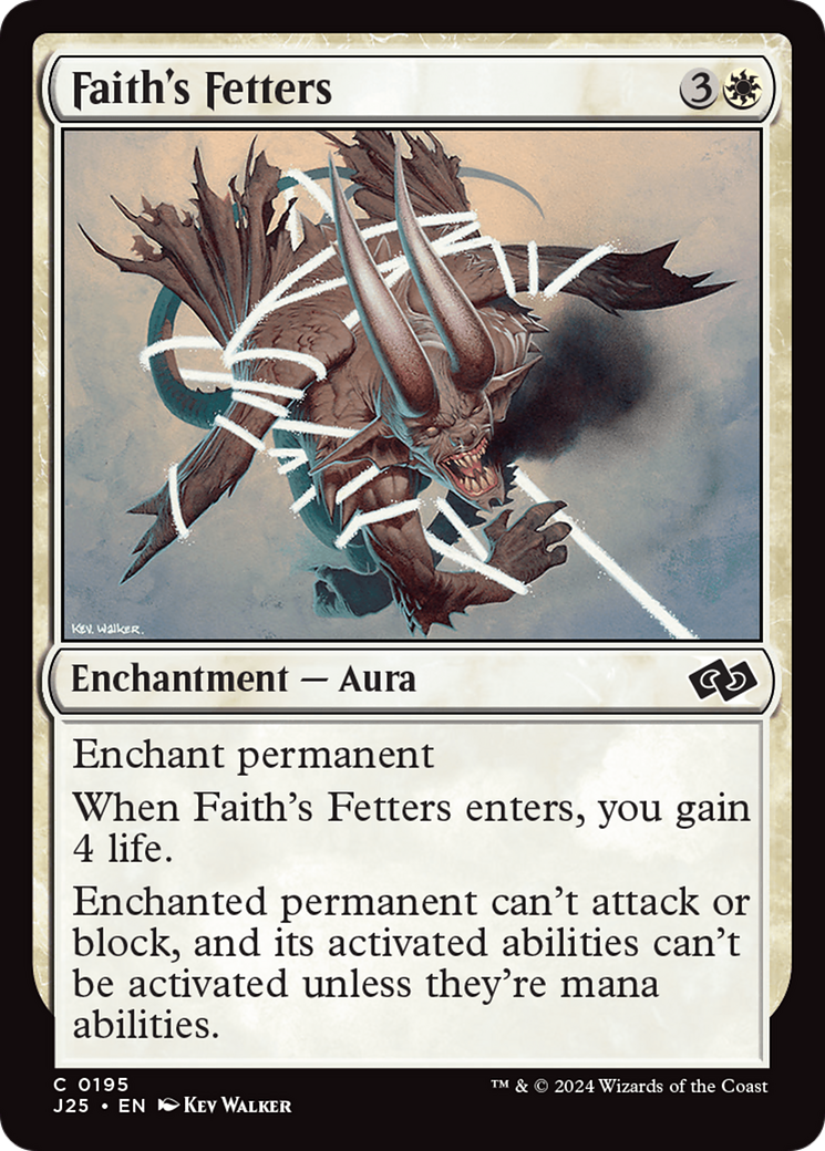 Faith's Fetters [Foundations Jumpstart] | Exor Games New Glasgow