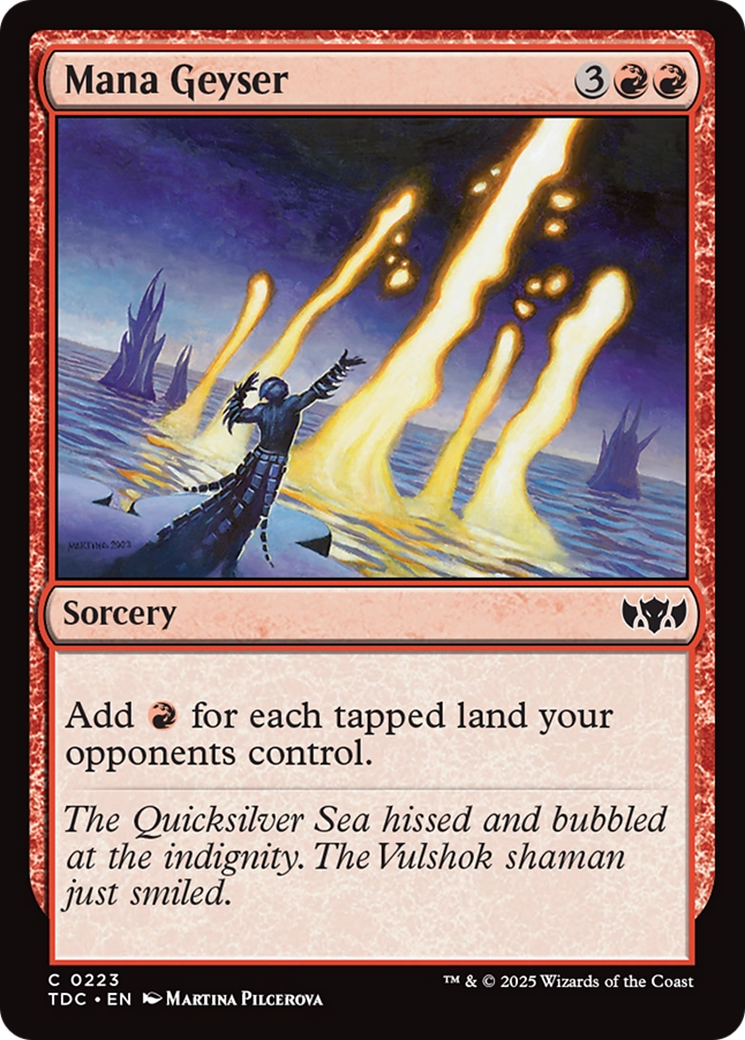 Mana Geyser [Tarkir: Dragonstorm Commander] | Exor Games New Glasgow