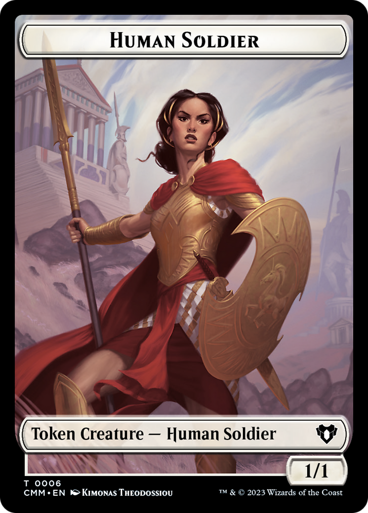 Human Soldier Token [Commander Masters Tokens] | Exor Games New Glasgow