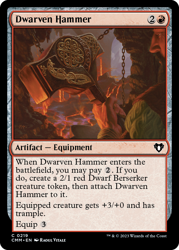 Dwarven Hammer [Commander Masters] | Exor Games New Glasgow