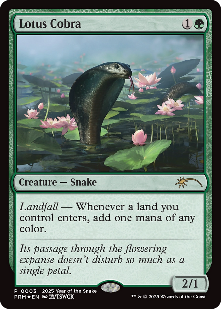 Lotus Cobra (Year of the Snake 2025) [Standard Showdown Promos] | Exor Games New Glasgow