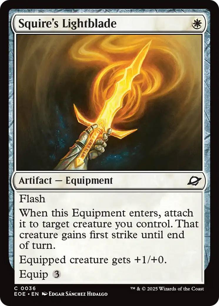 Squire's Lightblade [Edge of Eternities] | Exor Games New Glasgow