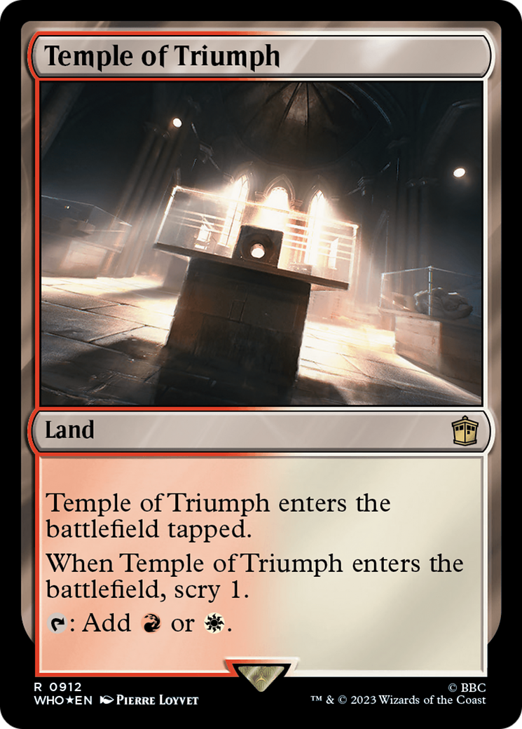 Temple of Triumph (Surge Foil) [Doctor Who] | Exor Games New Glasgow