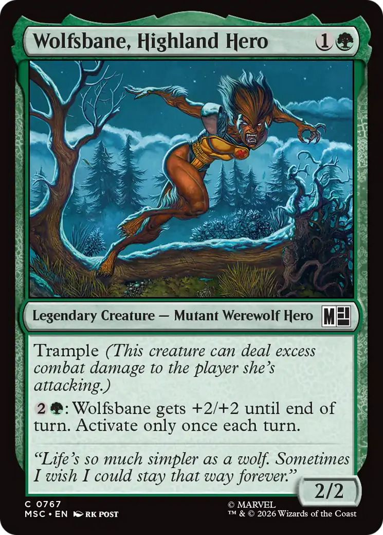 Wolfsbane, Highland Hero [Marvel Super Heroes Commander] | Exor Games New Glasgow