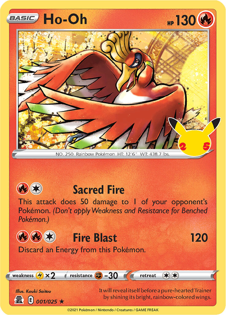 Ho-oh (001/025) [Celebrations: 25th Anniversary] | Exor Games New Glasgow