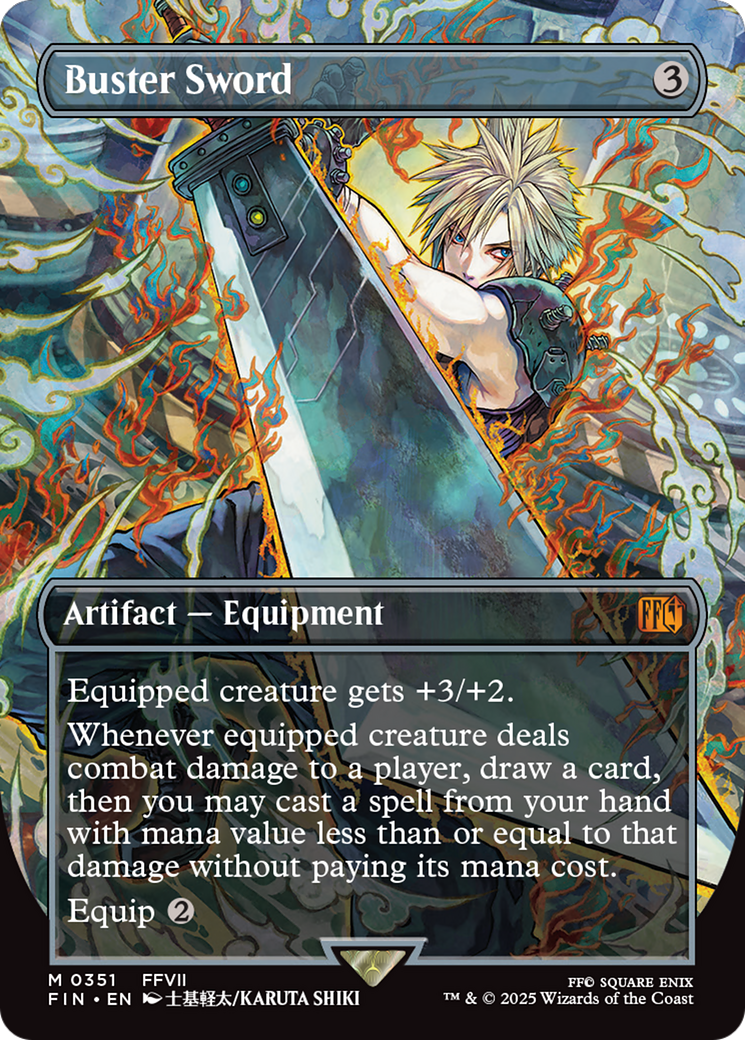 Buster Sword (Borderless) [FINAL FANTASY] | Exor Games New Glasgow