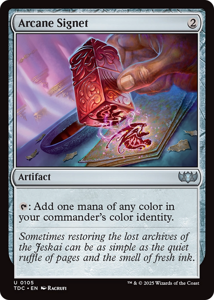 Arcane Signet [Tarkir: Dragonstorm Commander] | Exor Games New Glasgow