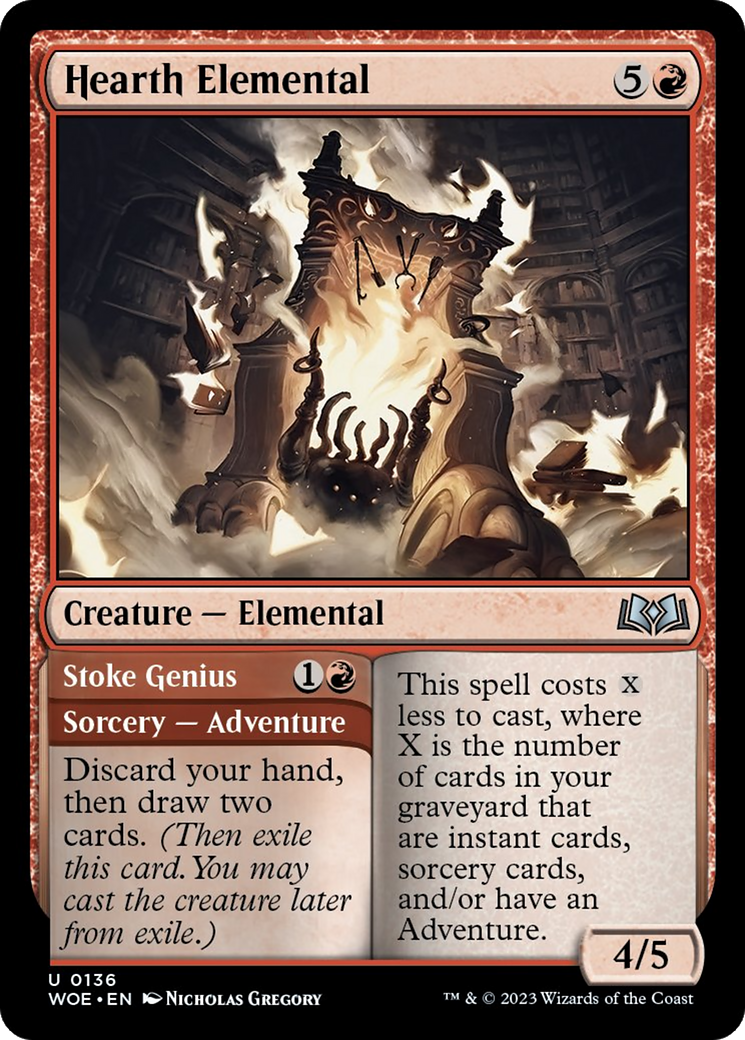 Hearth Elemental // Stoke Genius [Wilds of Eldraine] | Exor Games New Glasgow