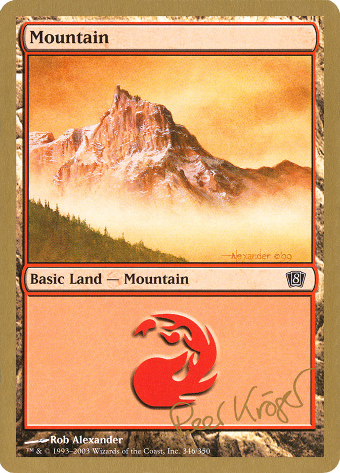 Mountain (pk346) (Peer Kroger) [World Championship Decks 2003] | Exor Games New Glasgow