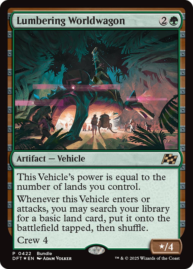Lumbering Worldwagon (Bundle) [Aetherdrift Promos] | Exor Games New Glasgow
