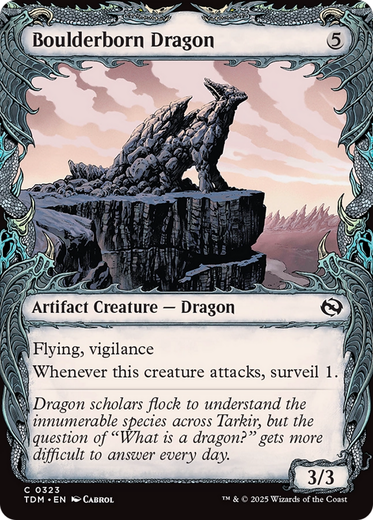 Boulderborn Dragon (Showcase) [Tarkir: Dragonstorm] | Exor Games New Glasgow