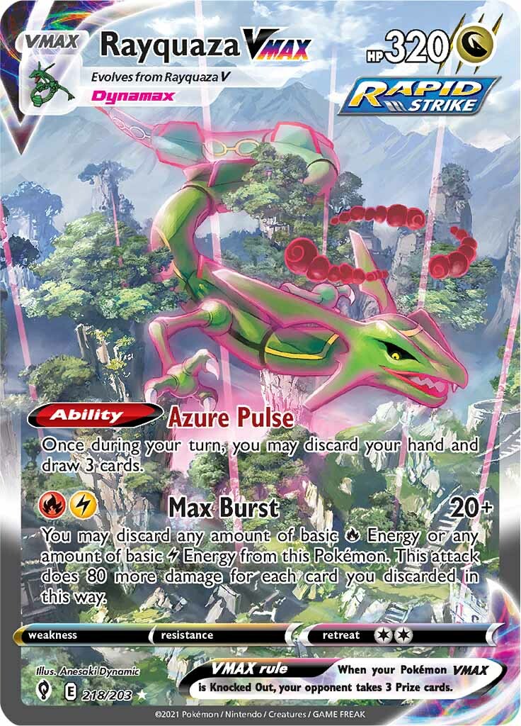 Rayquaza VMAX (218/203) [Sword & Shield: Evolving Skies] | Exor Games New Glasgow