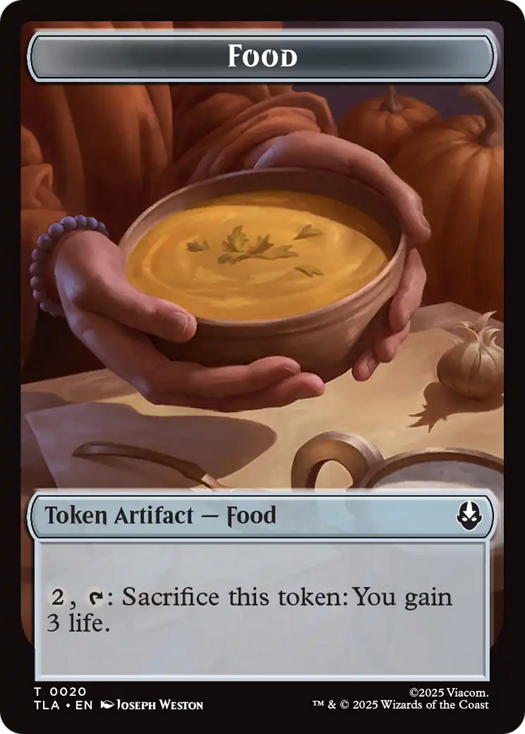 Food (0020) // Ally (0007) Double-Sided Token [Avatar: The Last Airbender Tokens] | Exor Games New Glasgow