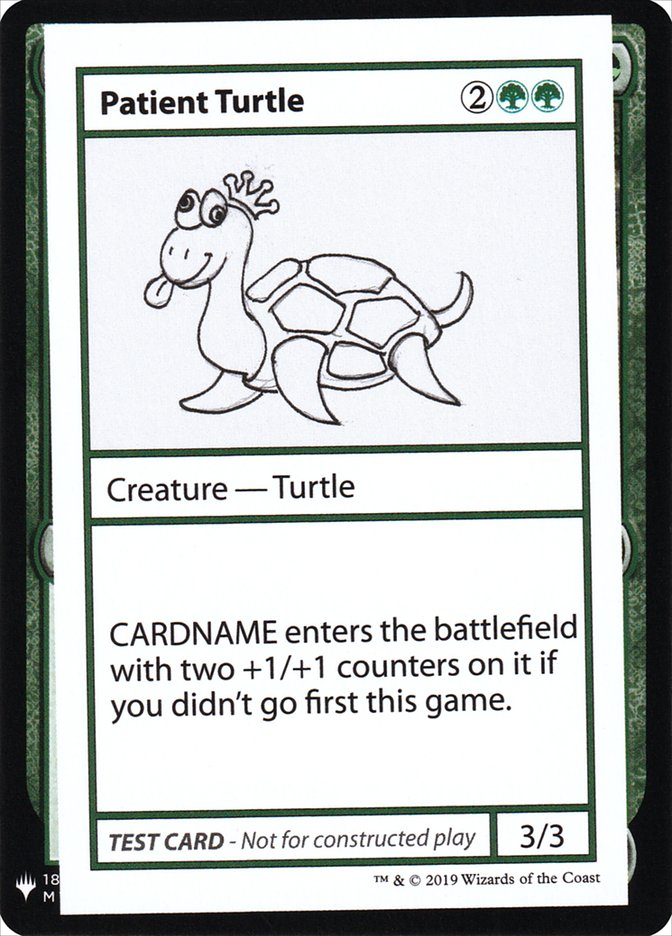 Patient Turtle [Mystery Booster Playtest Cards] | Exor Games New Glasgow