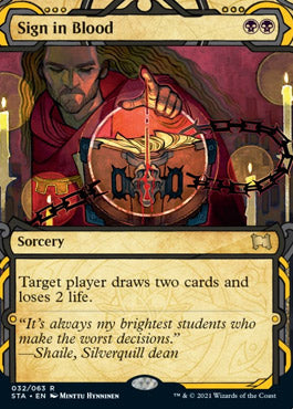 Sign in Blood (Foil Etched) [Strixhaven: Mystical Archive] | Exor Games New Glasgow