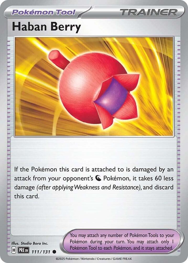 Haban Berry (111/131) [Scarlet & Violet: Prismatic Evolutions] | Exor Games New Glasgow