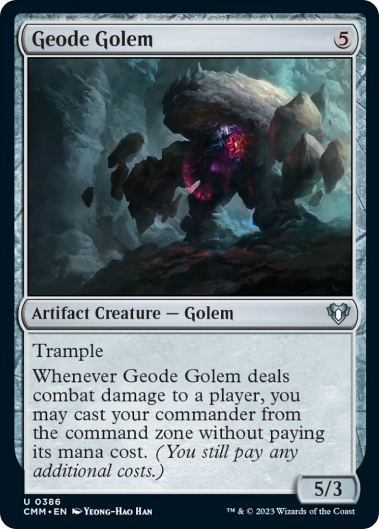 Geode Golem [Commander Masters] | Exor Games New Glasgow