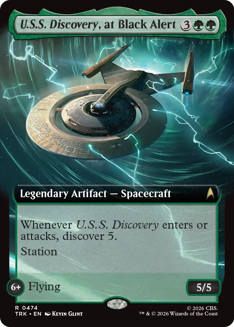U.S.S. Discovery, at Black Alert (Extended Art) [Star Trek] | Exor Games New Glasgow