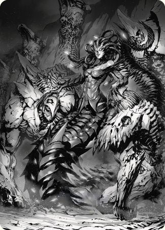 Vraska, Betrayal's Sting Art Card [Phyrexia: All Will Be One Art Series] | Exor Games New Glasgow
