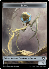 Servo // Elephant Double-Sided Token [Commander Masters Tokens] | Exor Games New Glasgow