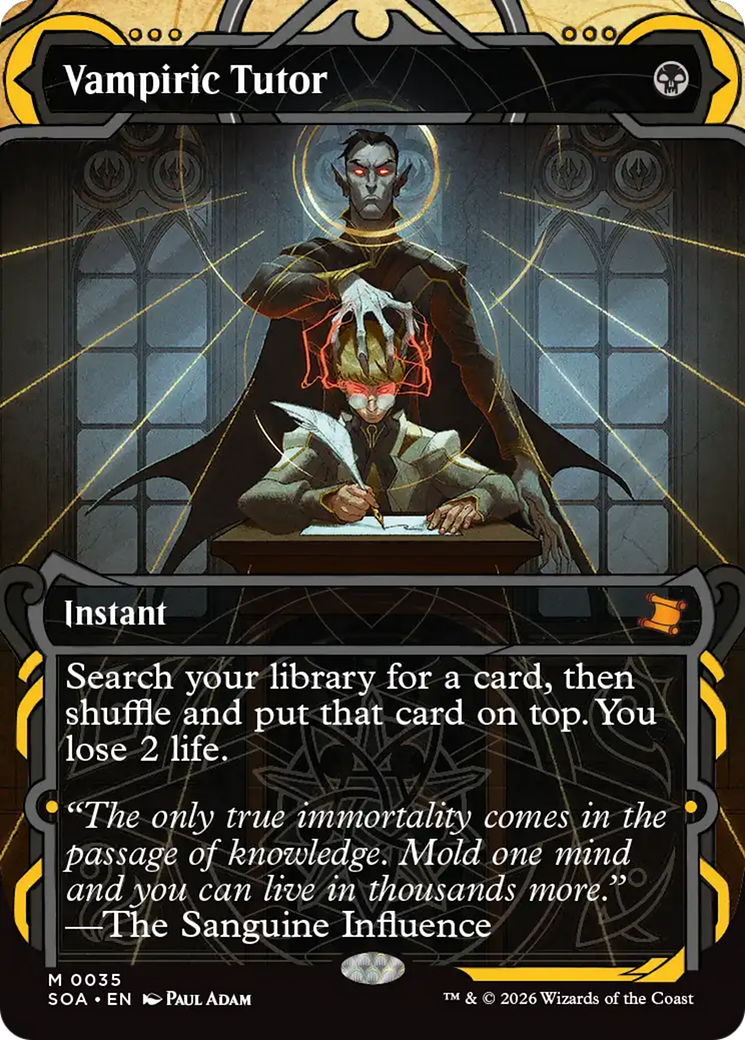 Vampiric Tutor [Secrets of Strixhaven: Mystical Archive] | Exor Games New Glasgow