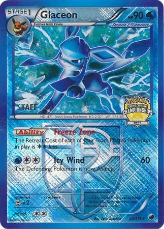 Glaceon (023/116) (City Championships) (Staff) [League & Championship Cards] | Exor Games New Glasgow