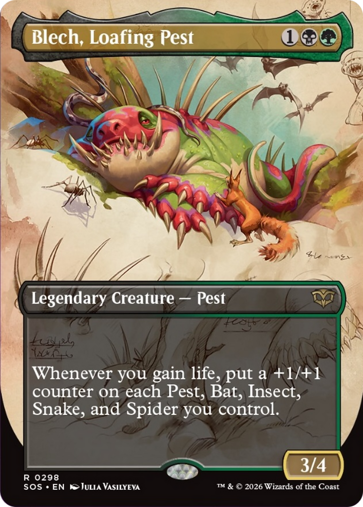 Blech, Loafing Pest (Borderless) [Secrets of Strixhaven] | Exor Games New Glasgow