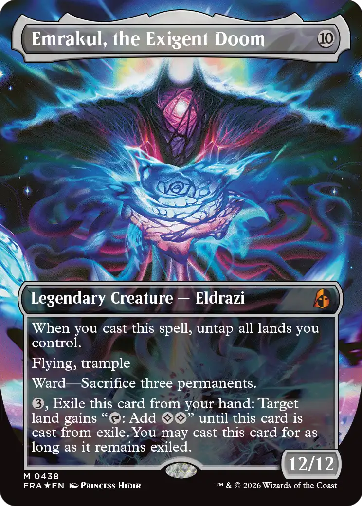 Emrakul, the Exigent Doom (Borderless) [Reality Fracture] | Exor Games New Glasgow