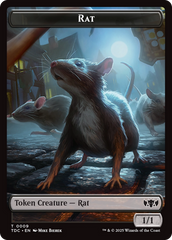 Human // Rat Double-Sided Token [Tarkir: Dragonstorm Commander Tokens] | Exor Games New Glasgow