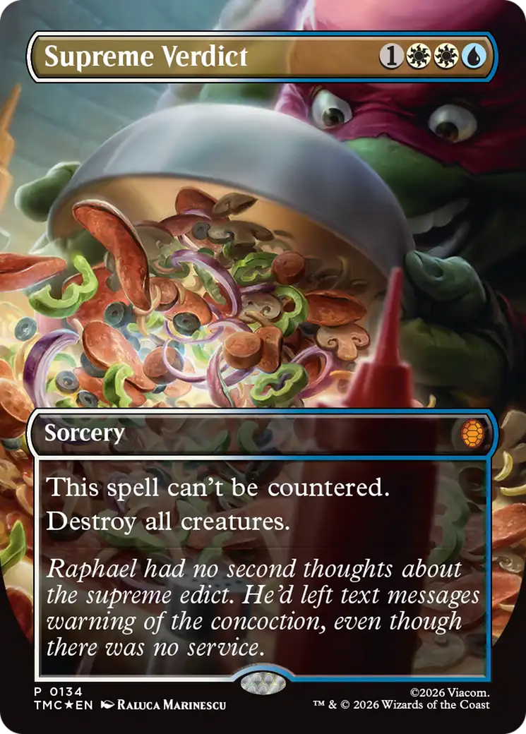 Supreme Verdict (Borderless) [Teenage Mutant Ninja Turtles Promos] | Exor Games New Glasgow