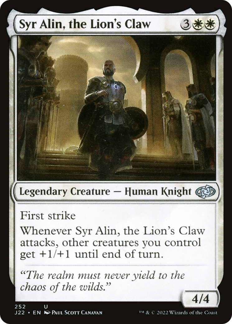 Syr Alin, the Lion's Claw [Jumpstart 2022] | Exor Games New Glasgow